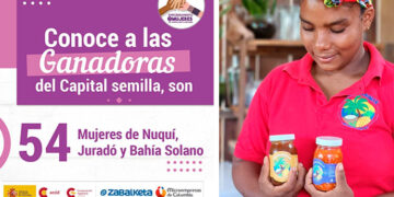 54 mujeres de Bahía Solano, Juradó y Nuquí recibirán hasta $2 millones para apalancar sus negocios
