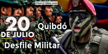 Desfile militar del 20 de julio se realizará este año en Quibdó
