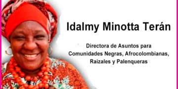 La chocoana Idalmy Minotta Terán, directora de Asuntos para Comunidades Negras