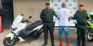 Recuperan en La Ye una moto robada en Antioquia