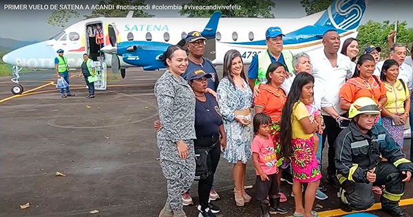 Satena empezó a operar nuevas rutas al Chocó
