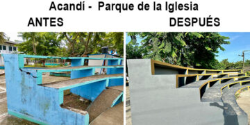 Acandí: recuperan el parque de la iglesia