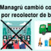 Managrú cambió concierto por recolector de basuras