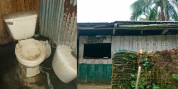 En ruinas el puesto de policía de Puerto Echeverry, Alto Baudó.Imagen Infobae.
