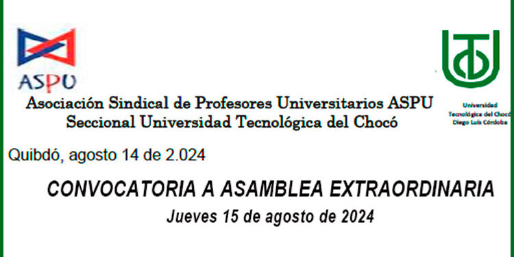ASPU Seccional UTCH. Asamblea Extraordinaria