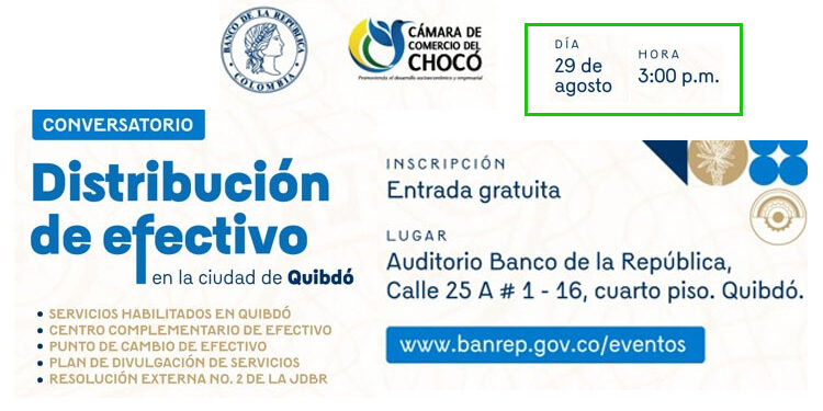 Conversatorio sobre distribución de efectivo en la ciudad de Quibdó