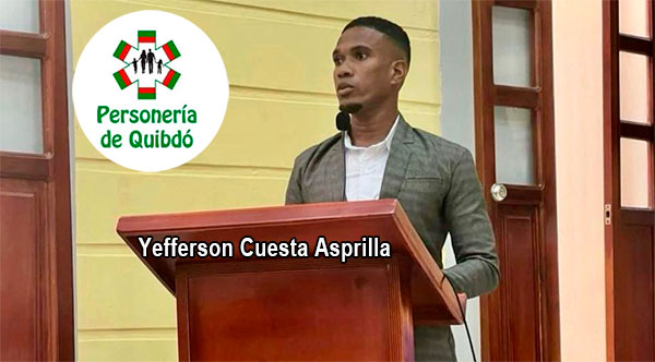 Procuraduría rechaza amenazas e intimidación contra el Personero de Quibdó