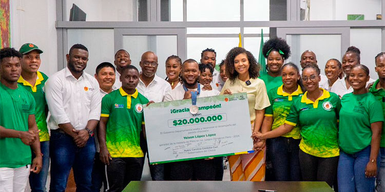 Gobernación del Chocó entregó $ 20 millones al medallista olímpico Yeison López