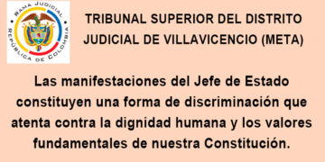 Solidaridad del Tribunal de Villavicencio con Gerson Chaverra Castro