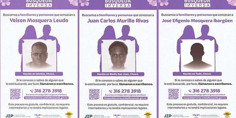 Tres personas identificadas esperan ser reclamadas por sus seres queridos en el Chocó