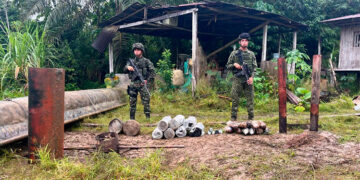 Incautan material de guerra y un semisumergible en zona rural de Istmina