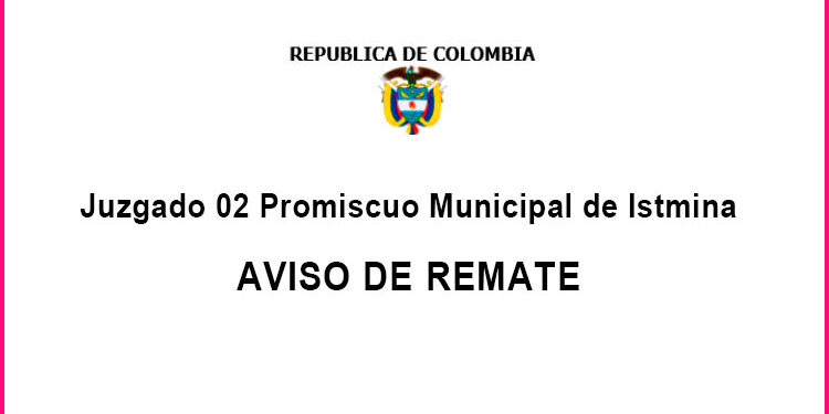Aviso de remate