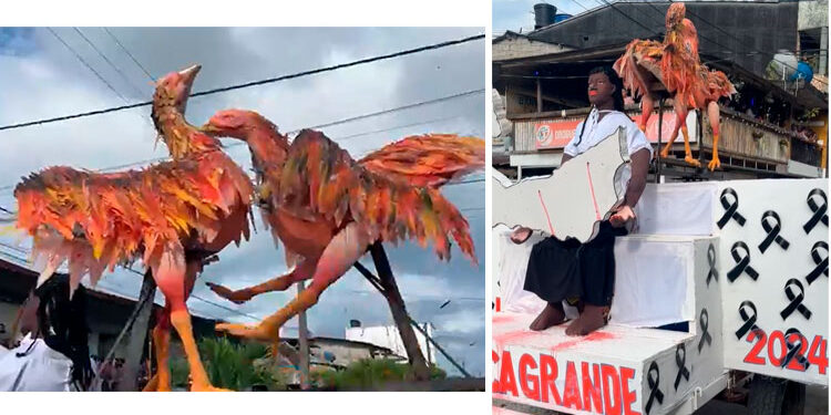 Chocó, San Pacho 2024: disfraz del barrio Yesca Grande
