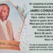 Primer Aniversario, Jairo Córdoba Sánchez