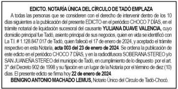 edicto-yuliana-duave