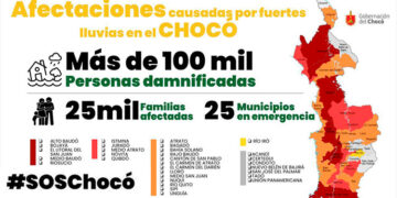 Desastre por inundaciones en el Chocó: más de cien mil damnificados