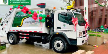 Cantón de San Pablo tiene nuevo carro recolector de basura