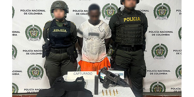 Quibdó: lo capturaron en el barrio Horizonte con una subametralladora