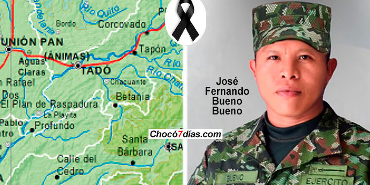 Tadó: murió un soldado en campo minado del ELN