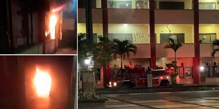 Incendio en el bloque administrativo de la Universidad del Chocó