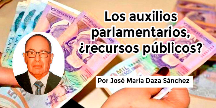 Los auxilios parlamentarios, ¿recursos públicos?