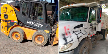 Istmina: ELN quemó maquinaria de obra en la cabecera municipal