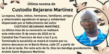 Última novena – Custodio Bejarano Martínez