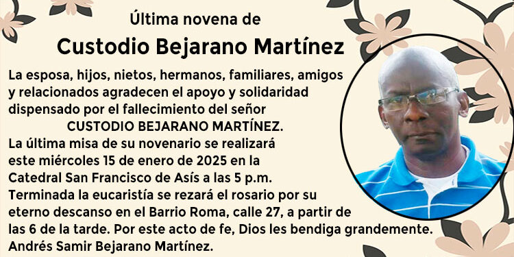 Última novena – Custodio Bejarano Martínez