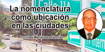 La nomenclatura como ubicación en las ciudades