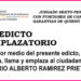 Edicto emplazatorio Mario Alberto Ramírez Prieto