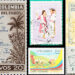 Algunas estampillas de los antiguos Correos de Colombia. La estampilla alusiva al Chocó fue producida en 1956, en una cantidad de dos millones de unidades, para el servicio postal ordinario, y formó parte de una colección dedicada a los departamentos de Colombia. Imágenes de la colección filatélica del Banco de la República. Collage: El Guarengue.