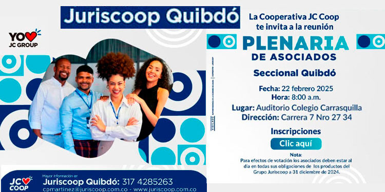 Juriscoop Seccional Quibdó: reunión plenaria ordinaria de asociados
