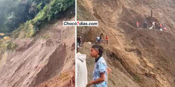 Incomunicado San José del Palmar por pérdida total de la vía con Cartago