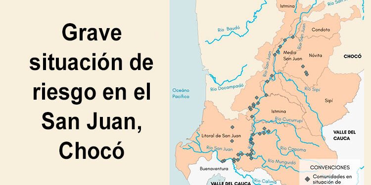 Grave situación de riesgo en el San Juan, Chocó.