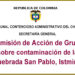 Admiten Acción de Grupo sobre contaminación de la quebrada San Pablo, Istmina