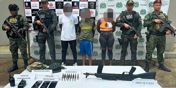 Tres capturados en Tutunendo con un fusil