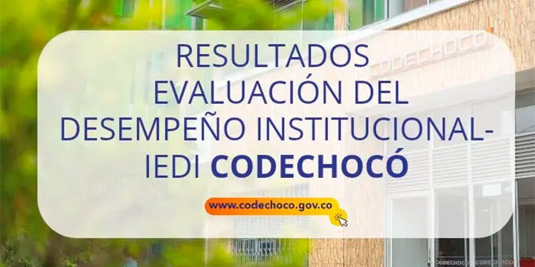 Resultados evaluación del desempeño institucional – IEDI Codechocó