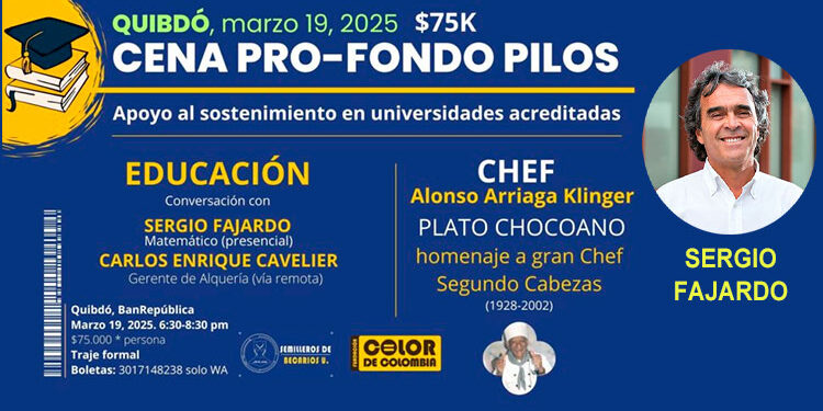 Quibdó: la cena con Sergio Fajardo para apoyar a pilos