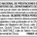 Edicto 1er. aviso Silberio Perea Perea