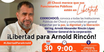 Quibdó: libertad para Arnold Rincón
