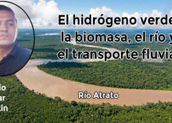 El hidrógeno verde, la biomasa, el río Atrato y el transporte fluvial