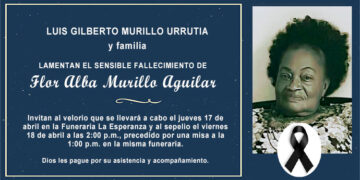 Sensible fallecimiento. Flor Alba Murillo Aguilar.