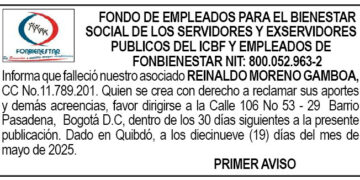 Edicto 1er. aviso Reinaldo Moreno Gamboa