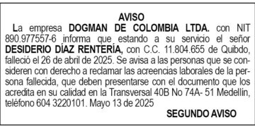 Edicto 2do. aviso Desiderio Díaz Rentería
