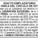 Edicto Leonisa Mosquera de Perea