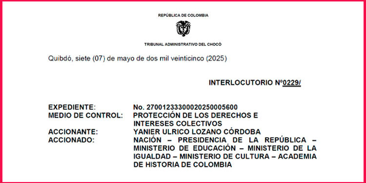 Tribunal admite demanda sobre desagravio por discriminación a la etnia negra
