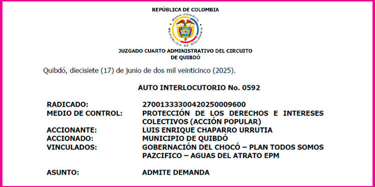 Quibdó acción popular