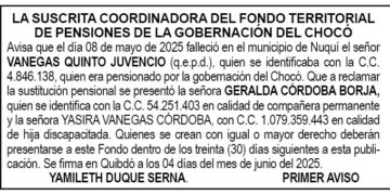 Edicto 1er. aviso Juvencio Vanegas Quinto