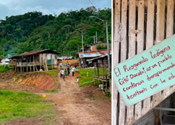 *Resguardo indígena katío Gitó Dokabú. Municipio de Pueblo Rico, Risaralda. Fotos: Carolina Giraldo Botero, en X (@CaroGiraBo)