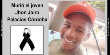 Murió el joven Jhon Jairo Palacios Córdoba